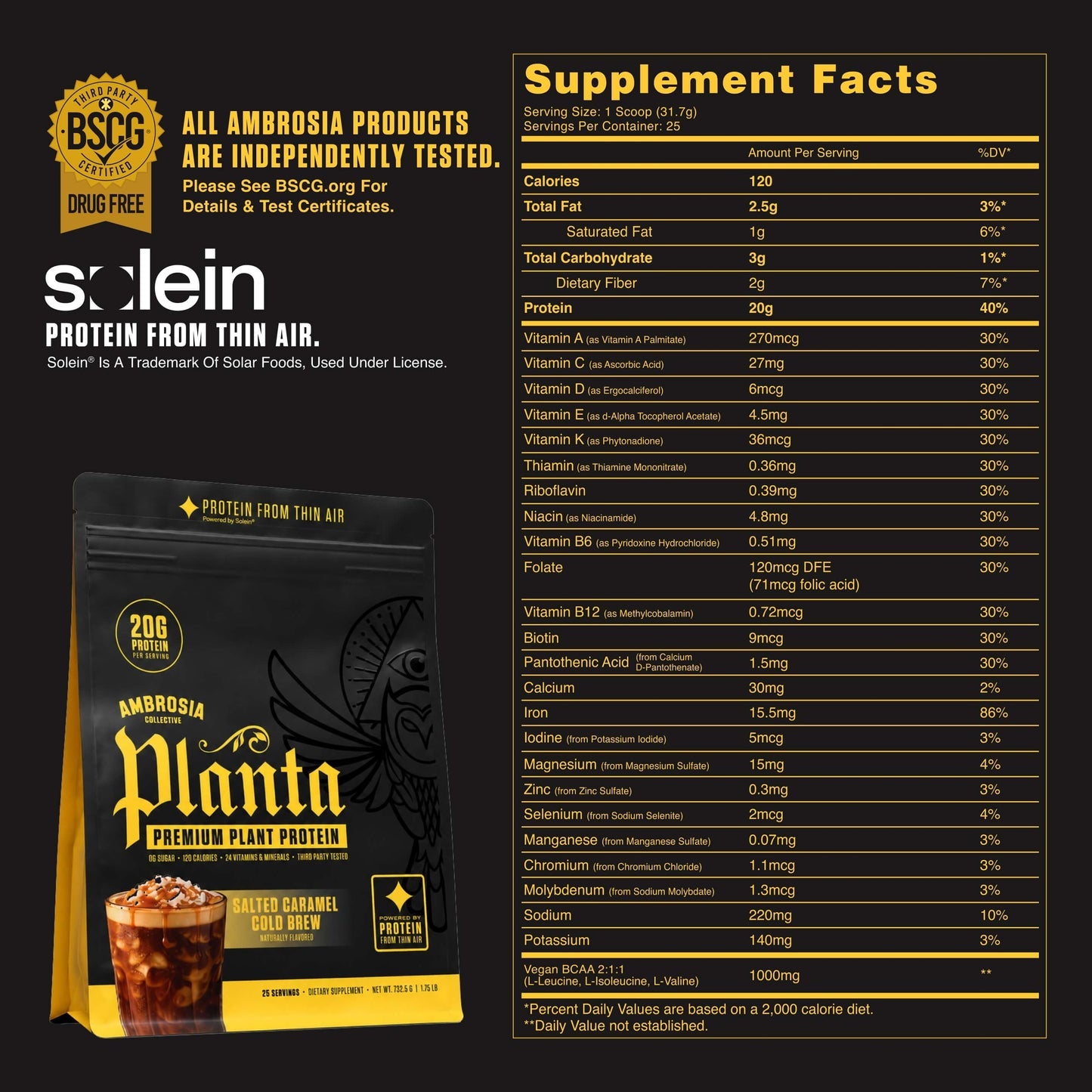 Planta Premium Plant Protein 25 Servings