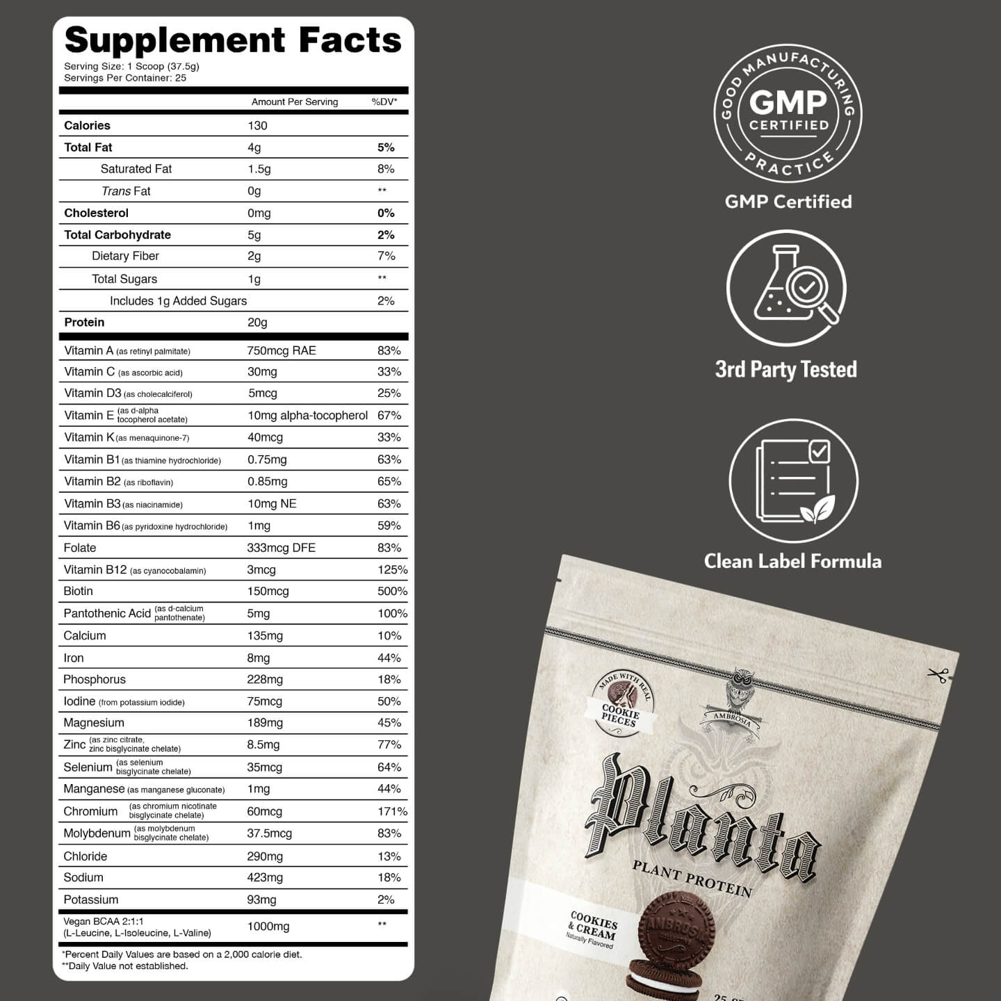 Planta Premium Plant Protein 25 Servings