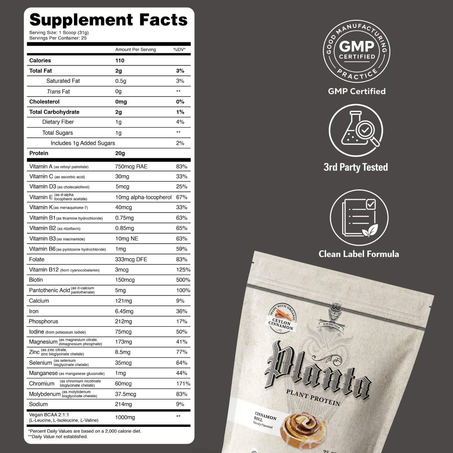 Planta Premium Plant Protein 25 Servings